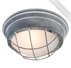 Industrieel beton-look plafondlamp Brilliant, Ophalen of Verzenden, Gebruikt, Metaal, Industrieel