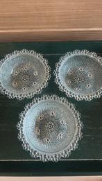 3 Vintage glazen compote schaaltjes Masserini Barocco p/3:, Ophalen of Verzenden, Zo goed als nieuw, Overige typen