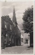 Benschop (Utr.) Straatgezicht met N.H. Kerk, gelopen 1954, Verzamelen, Verzenden, 1940 tot 1960, Gelopen, Utrecht