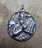 Zilveren hanger Mozes met de 10 geboden, Ophalen of Verzenden, Gebruikt, Sieraad