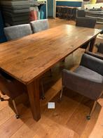 Eettafel met 6 stoelen, Huis en Inrichting, Tafels | Eettafels, Ophalen, Gebruikt, 200 cm of meer, 50 tot 100 cm