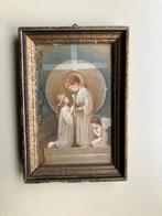 Ingelijste prent 1e communie Jezus en engel 👼, Verzamelen, Religie, Ophalen of Verzenden, Gebruikt, Kaart of Prent, Christendom | Katholiek