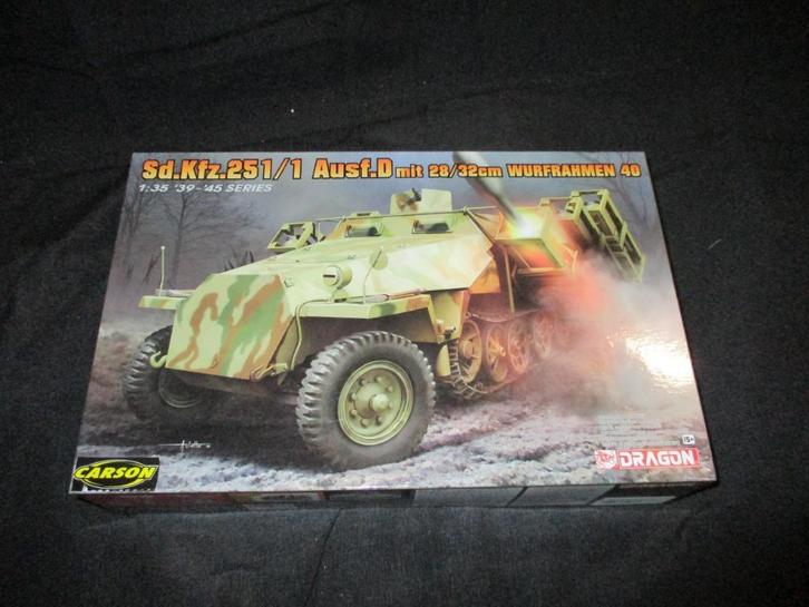 H-680,DRAGON 1-35,NO,6861,Sd.Kfz.251/1 Ausf. D w/ 28/32cm Wu, Hobby en Vrije tijd, Modelbouw | Auto's en Voertuigen, Nieuw, Overige typen