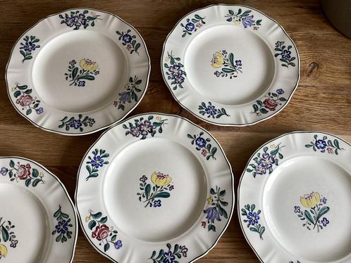 Servies Petrus Regout Maastricht, hand painted, Antiek en Kunst, Antiek | Servies compleet, Verzenden