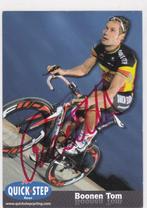 TOM BOONEN Wielrennen Tour de France ECHTE handtekening, Verzamelen, Verzenden, Zo goed als nieuw, Overige sporten, Spelerskaart