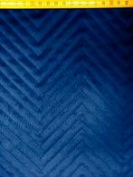 Velours doorgestikt, Hobby en Vrije tijd, Stoffen en Lappen, 120 cm of meer, Geel, Ophalen of Verzenden, Polyester