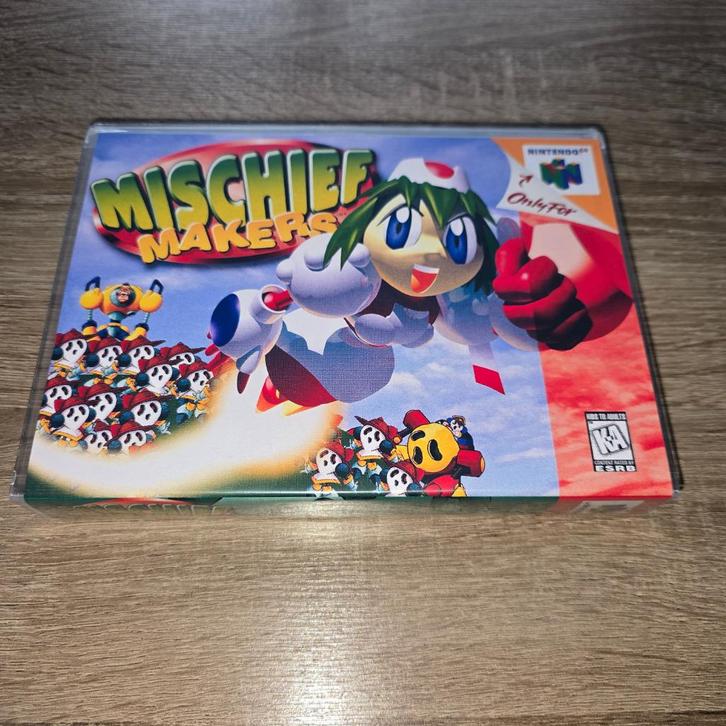 Mischief Makers N64 Game Case (2), Spelcomputers en Games, Games | Nintendo 64, Zo goed als nieuw, Verzenden