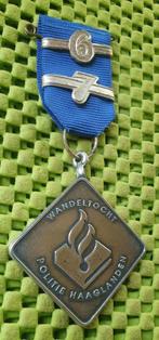 Medaille :  Wandeltocht Politie Haaglanden + 6+7, Postzegels en Munten, Penningen en Medailles, Nederland, Overige materialen