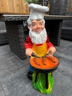 Tuinkabouter aan het barbecueën, Ophalen, Kunststof, ., Nieuw