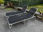 TE KOOP!!  2x campingbed ligbed, Ophalen, Zo goed als nieuw, Aluminium, Verstelbaar