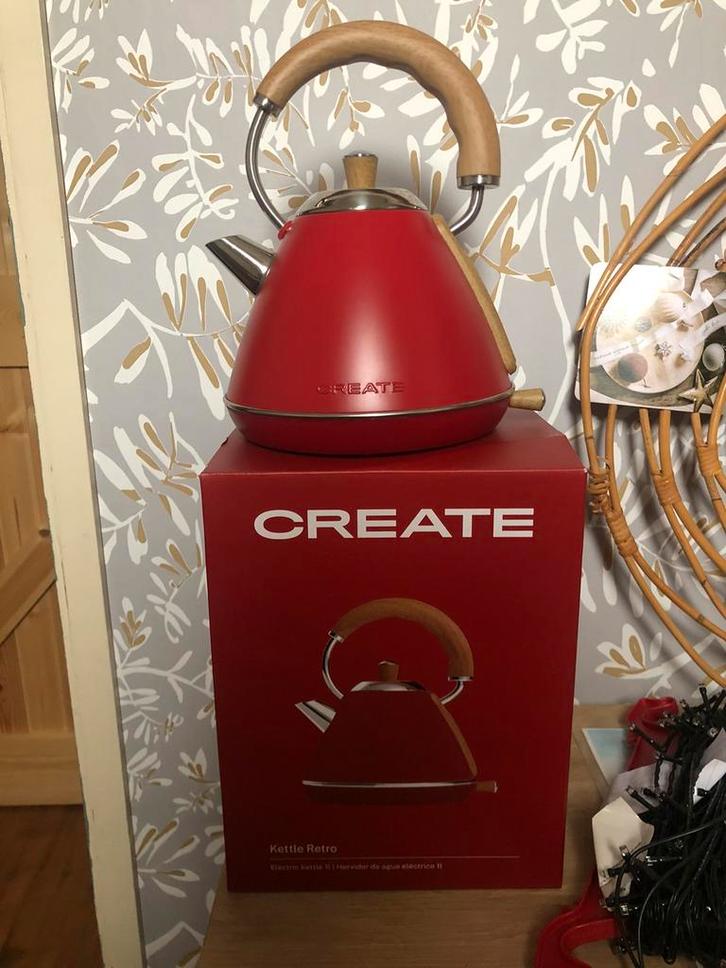 CREATE Retro, Witgoed en Apparatuur, Waterkokers, 1 tot 2 liter, Ophalen of Verzenden