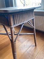 Vintage rotan tafeltje met eiken blad, Ophalen