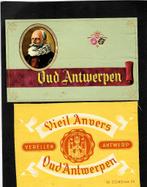 Oud Antwerpen   2 etiket, Verzamelen, Rookartikelen, Aanstekers en Luciferdoosjes, Ophalen of Verzenden, Gebruikt, Sigarenbandjes