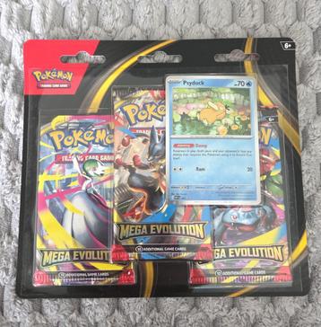 Pokémon TCG Mega Evolution - 3 Booster - Psyduck beschikbaar voor biedingen