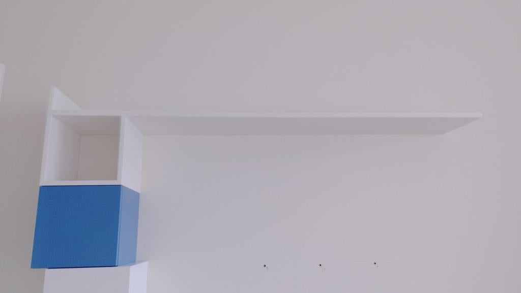 IKEA Eket Wandmeubel - Blauw/Wit, Ophalen, Gebruikt
