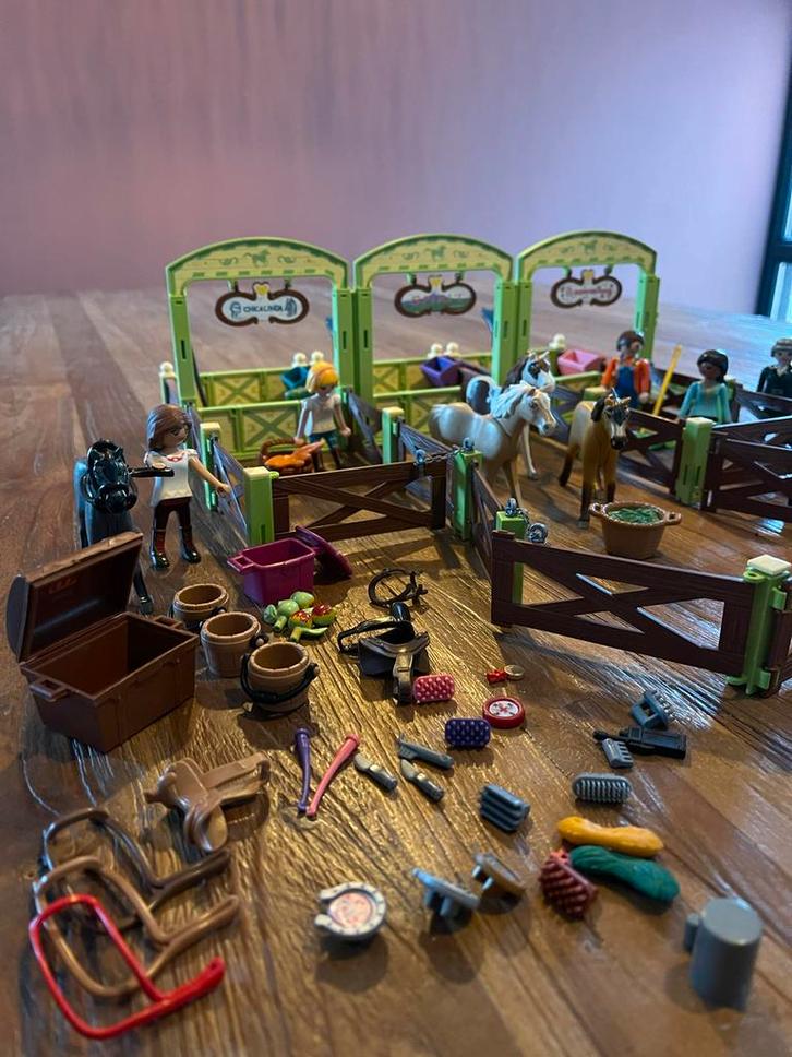 Playmobil Manege & Ponykamp - Complete Set!, Kinderen en Baby's, Speelgoed | Playmobil, Zo goed als nieuw, Complete set, Ophalen of Verzenden