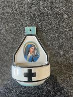 Antiek wijwater porseleinen bakje Maria, Ophalen of Verzenden