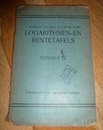 Zeer oud Boek P. WIJDENES - Logarithmen en rentetafels, Ophalen of Verzenden