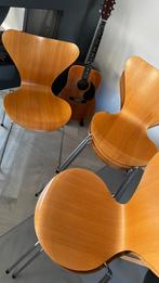 7 vlinderstoelen fritz hansen arne jacobsen, Ophalen of Verzenden, Zo goed als nieuw, Bruin, Vijf, Zes of meer stoelen