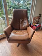 Elektrisch verstelbare lederen stoel - Cognac, Ophalen, Zo goed als nieuw, Leer
