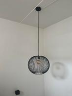 Stijlvolle zwarte metalen hanglamp, Huis en Inrichting, Ophalen, Zo goed als nieuw, Metaal, Minder dan 50 cm