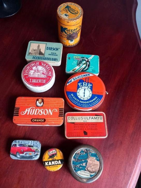 Groot lot van 9 verzamelblikjes Opruiming Verzameling, Ophalen of Verzenden, Overige