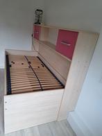 Eenpersoonsbed met ombouw, Ophalen, 85 tot 100 cm, Zo goed als nieuw, Lattenbodem