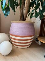 Duif Amina Plantenmand - Lavendel, Wit & Terracotta, Ophalen, Mand, Rond, Nieuw