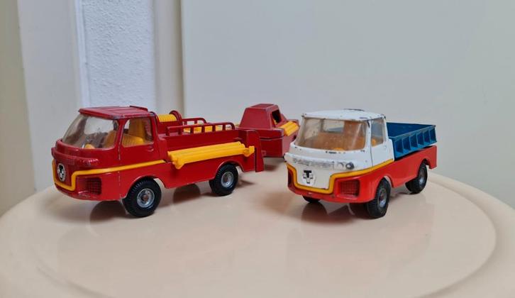 Corgi Turbine Trucks Corgi brandweerauto + kiepwagen, Hobby en Vrije tijd, Modelauto's | 1:18, Gebruikt, Auto, Overige merken