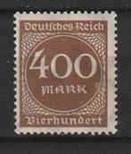Duitsland 1923 - 400 Mark, Postzegels en Munten, Ophalen of Verzenden, Overige periodes, Postfris