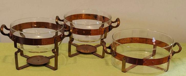 Nilsjohan Zweden glazen schalen 3 STUKS jaren 60, Huis en Inrichting, Keuken | Potten en Pannen, Zo goed als nieuw, Overige typen