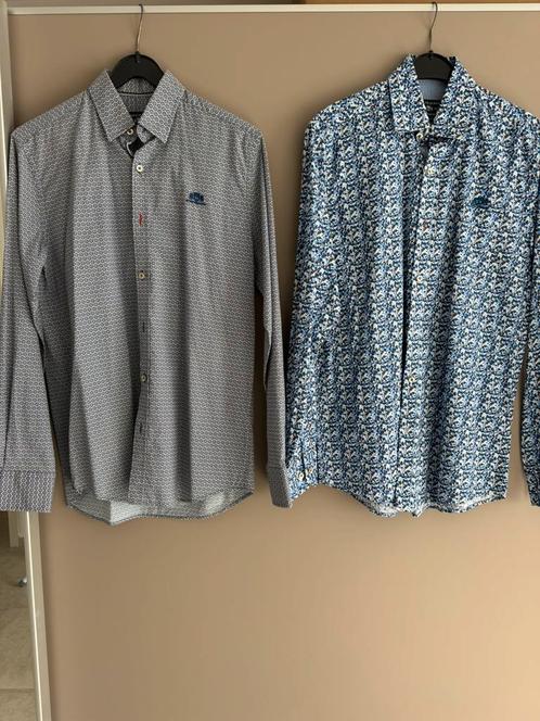 Merkhemden nieuw & zoals nieuw maat S - M, Kleding | Heren, Overhemden, Zo goed als nieuw, Halswijdte 39/40 (M), Wit, Ophalen