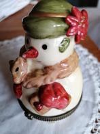 Vintage snowman villeroy & boch pillen/sieraden doosje, Ophalen of Verzenden, Dier
