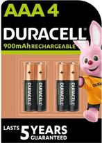 Duracell Rechargeable AAA 900mAh oplaadbare batterijen 4 st., Nieuw, Ophalen of Verzenden