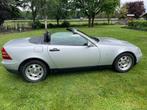 Mercedes-Benz SLK 2.0 Slk200 Roadster 1998 cabrio km 70931, Auto's, Mercedes-Benz, Zwart, 4 cilinders, Cabriolet, Zilver of Grijs