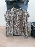 Loavies gave blouse. Maat S! Luipaard print, Kleding | Dames, Blouses en Tunieken, Maat 38/40 (M), Beige, Ophalen of Verzenden