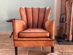 Art deco fauteuil van Jan Frantzen, Ophalen, Gebruikt, Minder dan 75 cm, Leer