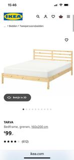 IKEA Tarva bedframe + stevige matrassen, Huis en Inrichting, Ophalen, Tweepersoons, Hout, 200 cm