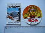 sticker oud Davos Parsenn zwitserland pischa ski wintersport, Verzenden, Zo goed als nieuw, Bedrijf of Vereniging