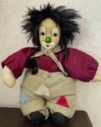 Clownspop met porseleinen gezichtje, pop clown; zwarte haren, Verzamelen, Poppen, Ophalen of Verzenden, Zo goed als nieuw, Pop