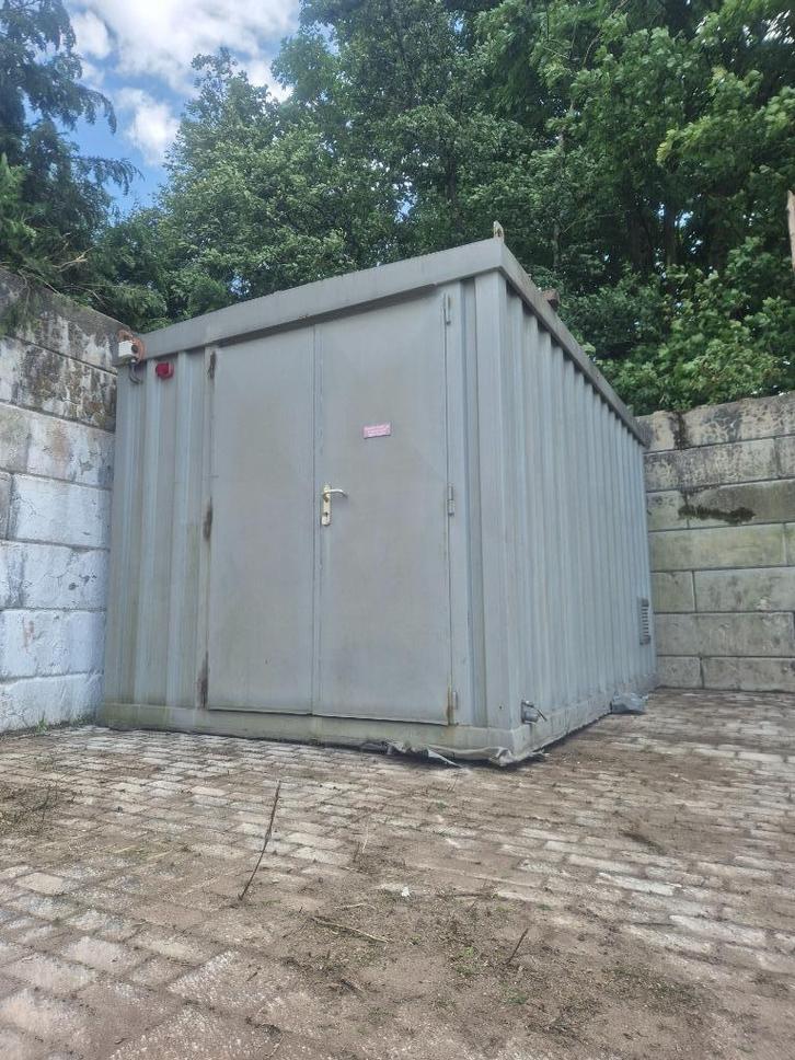 Opslag container met dubbele deur – 273x430x260 cm, Tuin en Terras, Tuinhuizen, Gebruikt, Overige typen, Metaal, 250 tot 500 cm