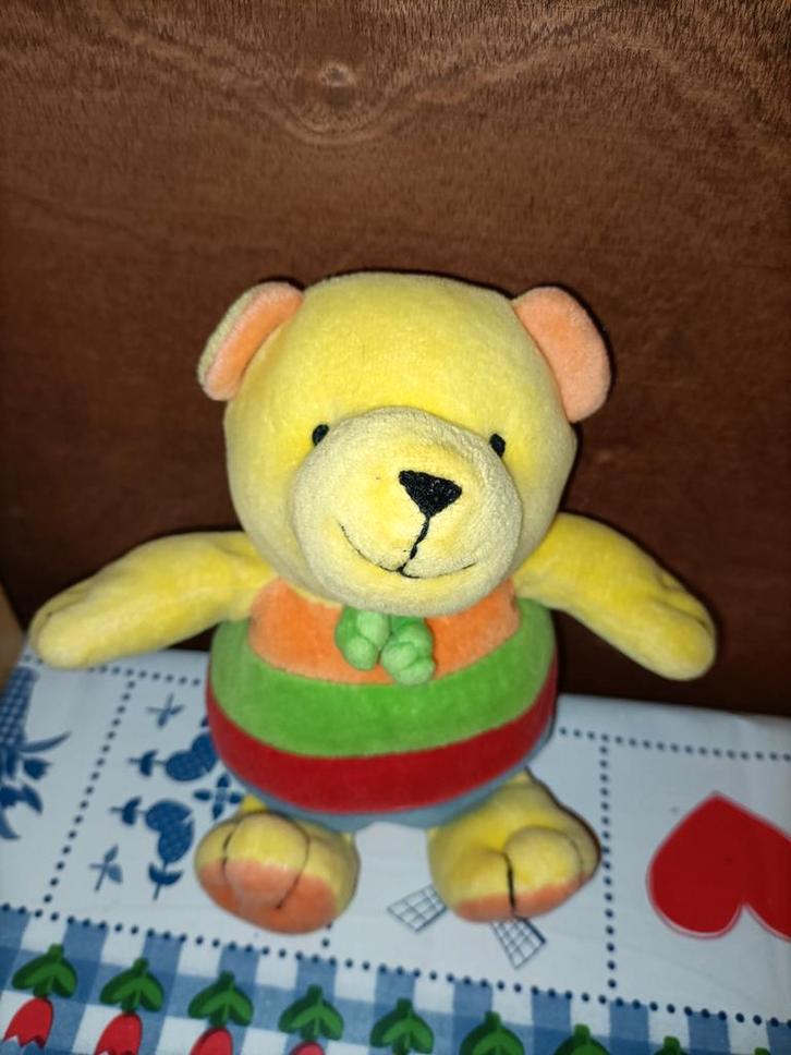 Oude Happy Horse beer knuffel met allerlei kleuren uit 1998, Kinderen en Baby's, Speelgoed | Knuffels en Pluche, Beer, Ophalen of Verzenden