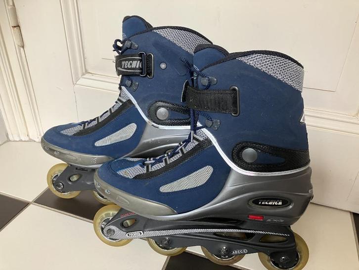 Skates skeelers Tecnica maat 46,5 + 8 reservewielen, Sport en Fitness, Skeelers, Zo goed als nieuw, Inline skates 4 wielen, Overige merken