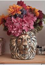 Leeuwenkop vaas / leeuw bloempot, Ophalen, Zo goed als nieuw