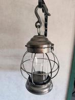 2 Metalen Hanglampen voor Kaarsen, Ophalen, Zo goed als nieuw, Glas, Rustiek