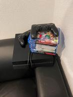 PS4 met 2 controllers en games, Ophalen, Met 2 controllers, Original, 500 GB