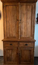 Teakhouten Winkelkast, Huis en Inrichting, Ophalen, 100 tot 150 cm, 200 cm of meer, Teakhout