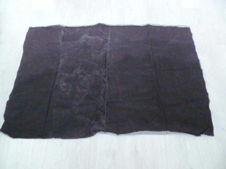 Spijkerstof lap. Donkerbruin. Br. 150 cm. X L. 106 cm., Hobby en Vrije tijd, Stoffen en Lappen, Nieuw, Katoen, 120 cm of meer