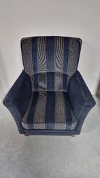 Blauwe stoel, Huis en Inrichting, 75 tot 100 cm, Ophalen of Verzenden, Zo goed als nieuw, Blauwe print