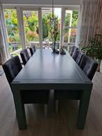 Eetkamer tafel met 6 stoelen, Huis en Inrichting, Ophalen, Gebruikt, 200 cm of meer, 50 tot 100 cm
